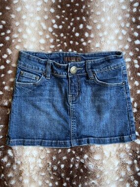 Urban behavior denim mini skirt